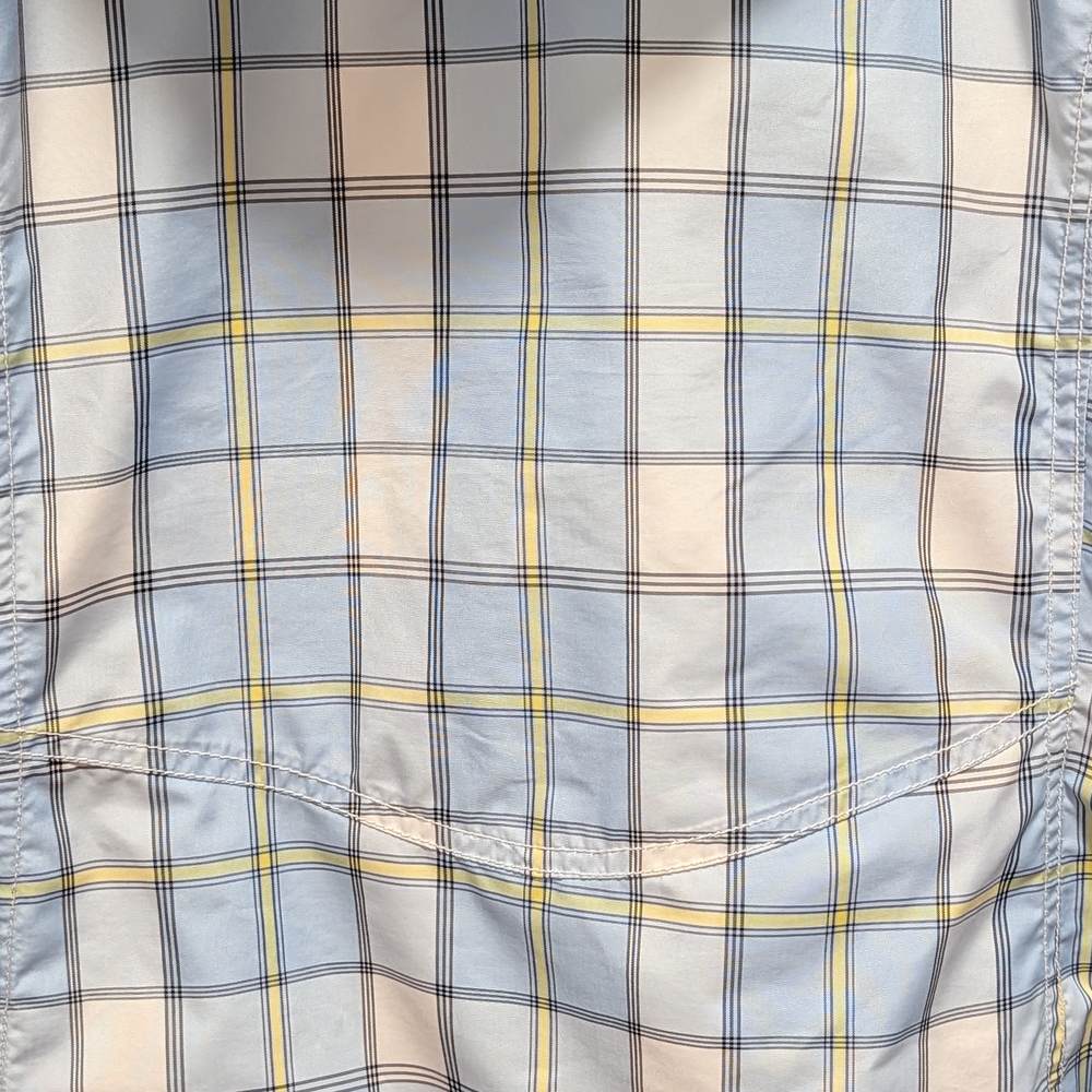 Eddie Bauer Light Blue Plaid Jacket - Picture 5 of 7